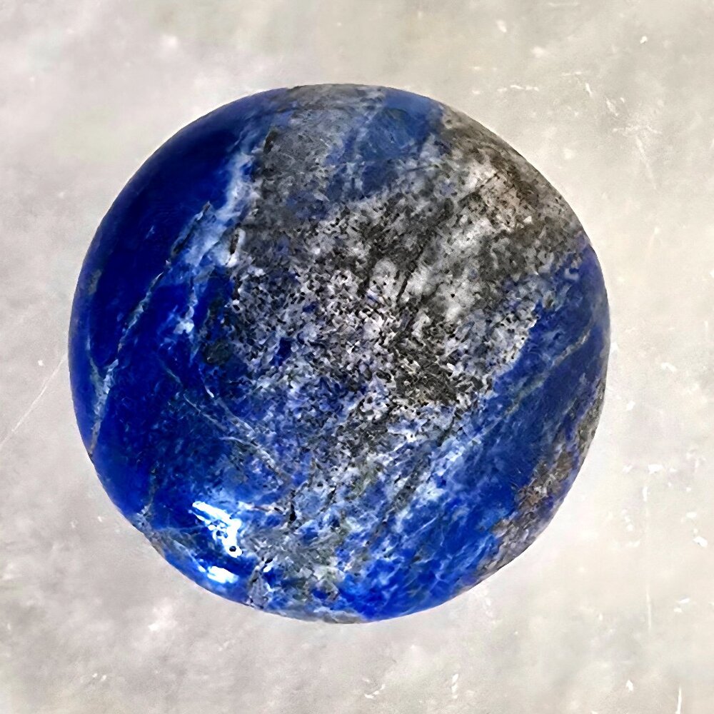 Lapis Lazuli Palm Stone – Inner Truth • Wisdom • Spiritual Vision